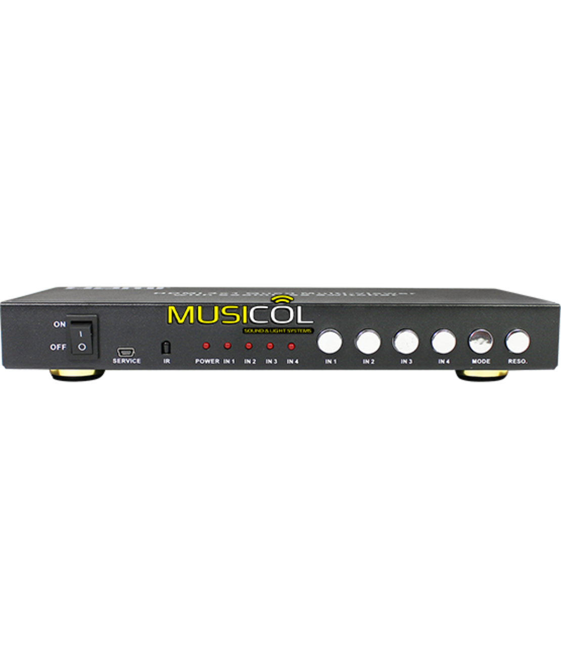 ממתג HDMI 4:1 SEAMLESS (בורר/מסך מפוצל) נשלט IR/RS-232, כולל IR HUB