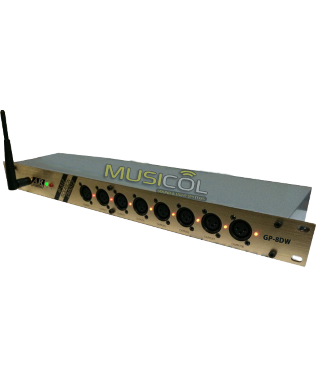 מפצל / מגבר 8 ערוצים אלחוטי GP-8DW DMX