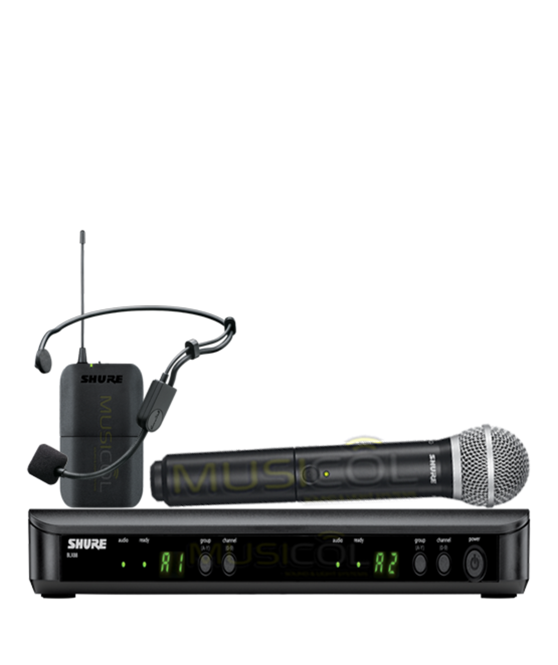זוג מיקרופונים אלחוטיים ידני + מדונה SHURE BLX1288E/P31