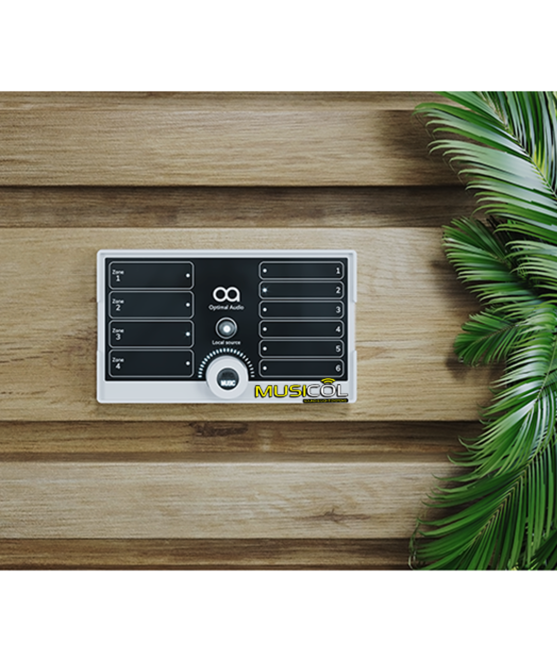 פנל שליטה מרחוק לארבעה אזורים OPTIMAL AUDIO