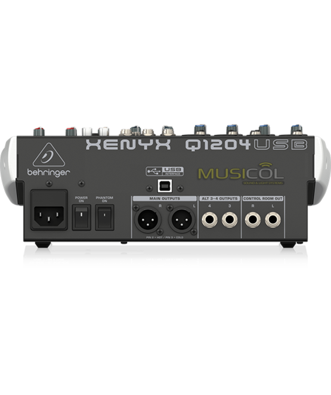 מיקסר 8 כניסות עם כרטיס קול Q1204USB