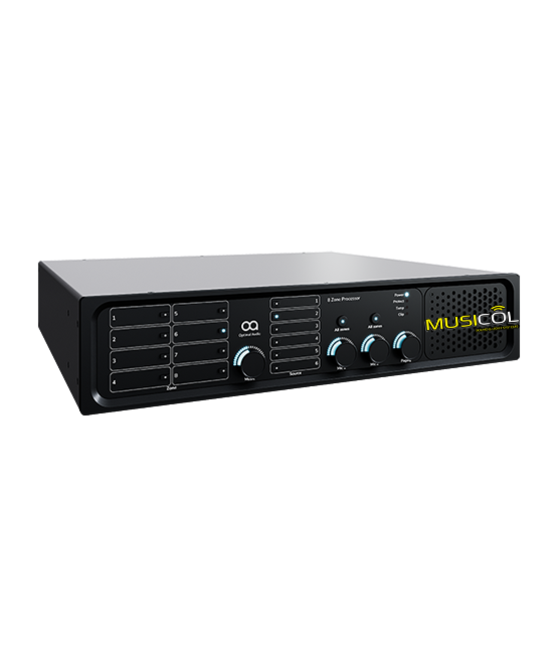 זון מיקסר 8 אזורים עם DSP נשלט אפליקציה OPTIMAL AUDIO