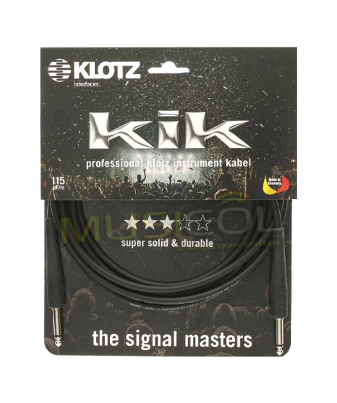 כבל לכלי נגינה PL - PL באורך 3 מטר KLOTZ KIK3.0PPSW