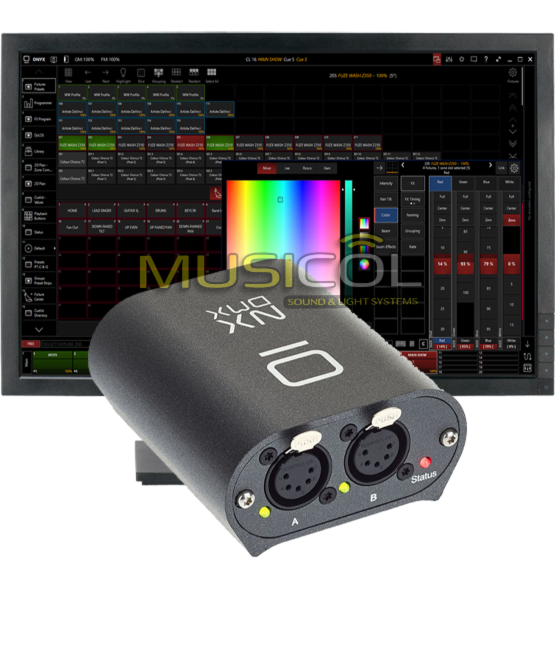 ממשק תאורה 1024 ערוצים NX DMX