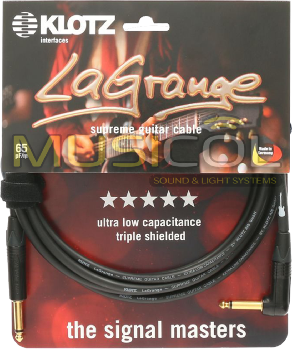 כבל גיטרה יוקרתי 4.5 מטר KLOTZ LaGrange LAGPR0450