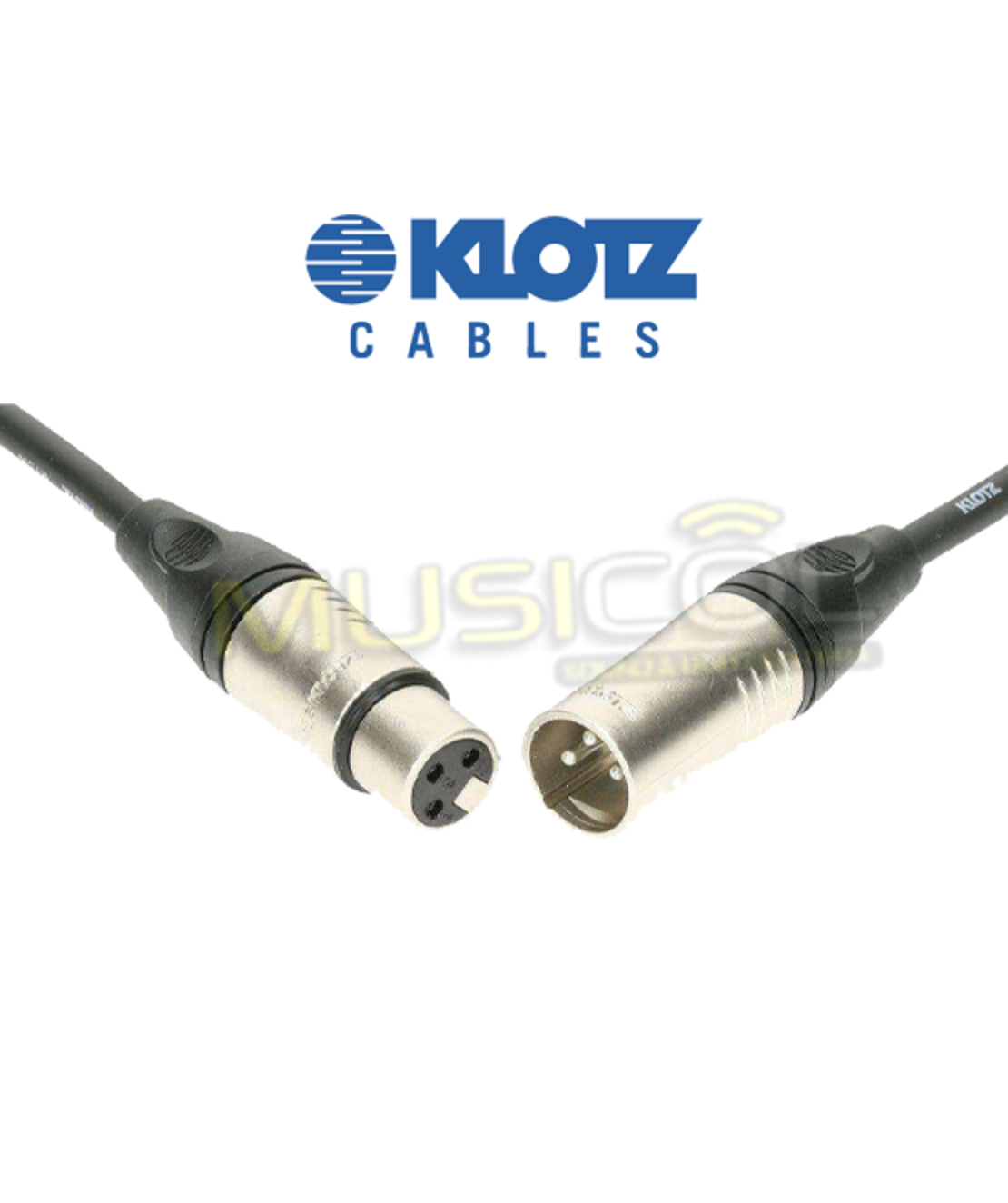 כבל מיקרופון קלאסי XLR - XLR באורך 3 מטר KLOTZ M1K1FM0300