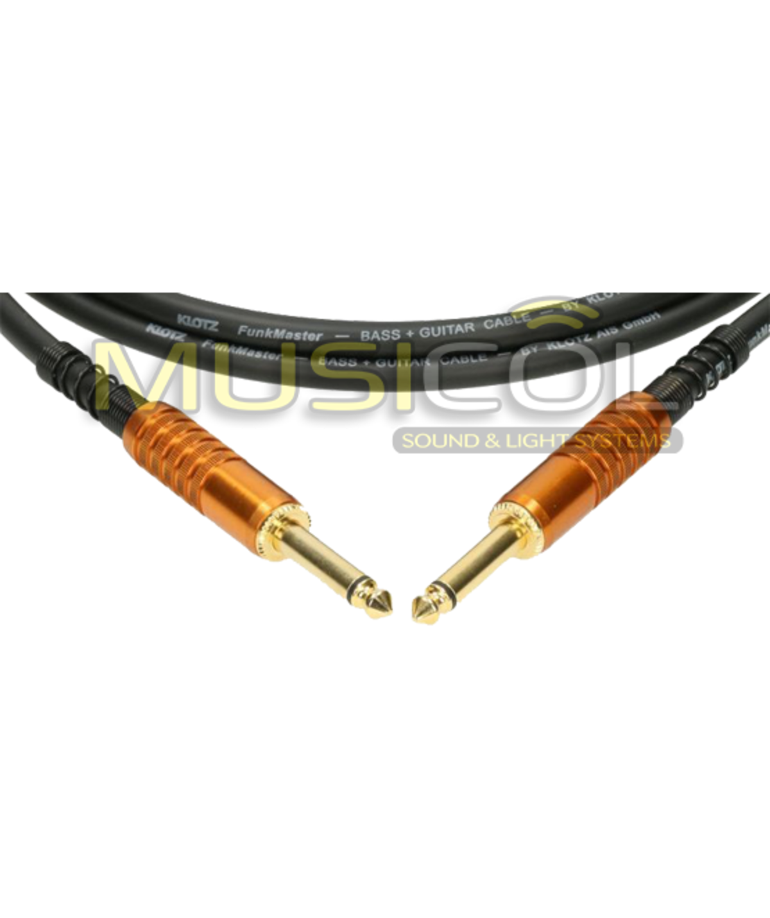 כבל גיטרה ובס באורך 3 מטר KLOTZ FunkMaster TM-0300