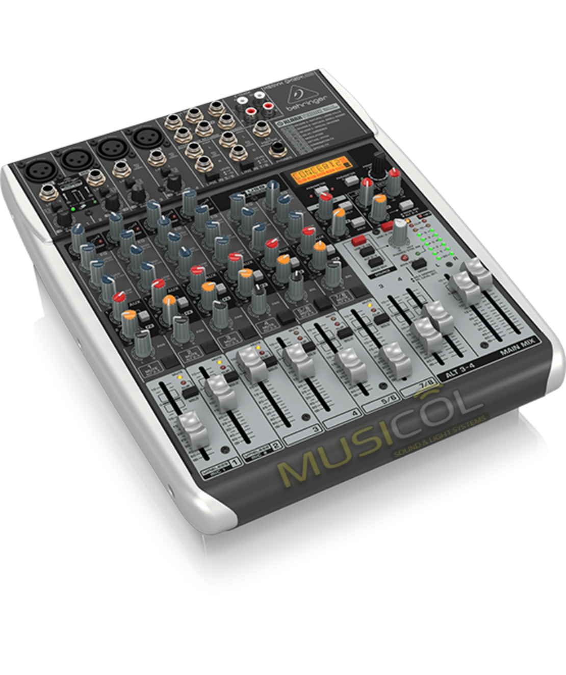 מיקסר 8 כניסות כרטיס קול ואפקט לשירה QX1204USB