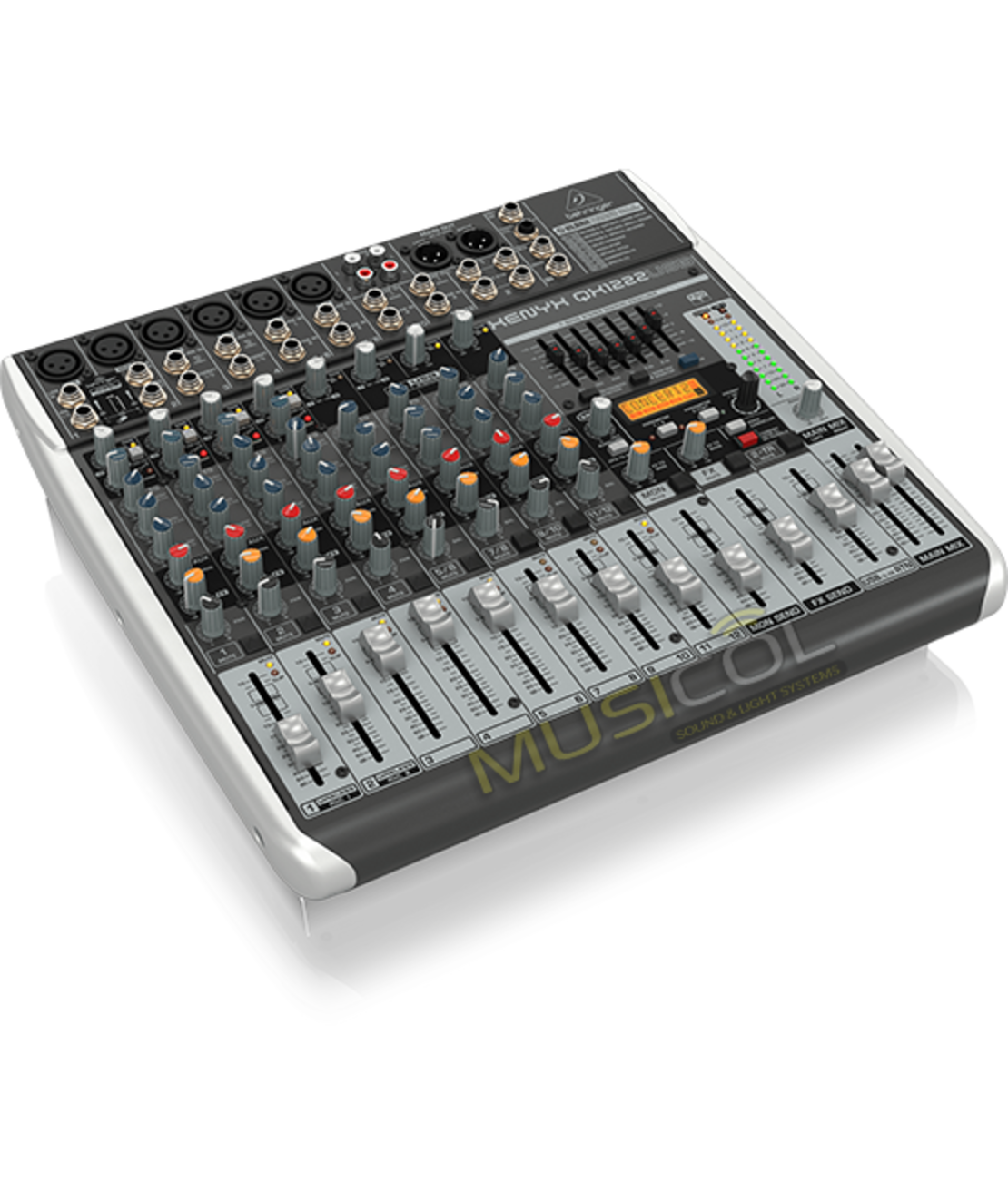 מיקסר 14 כניסות כרטיס קול ואפקט לשירה QX1222USB