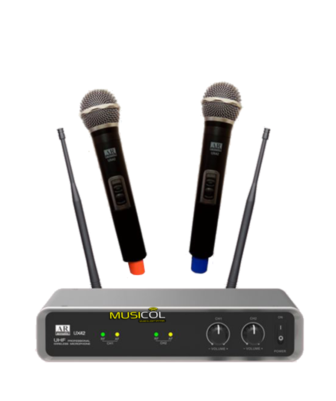 זוג מיקרופונים אלחוטיים ידניים AR-ACOUSTIC UX42