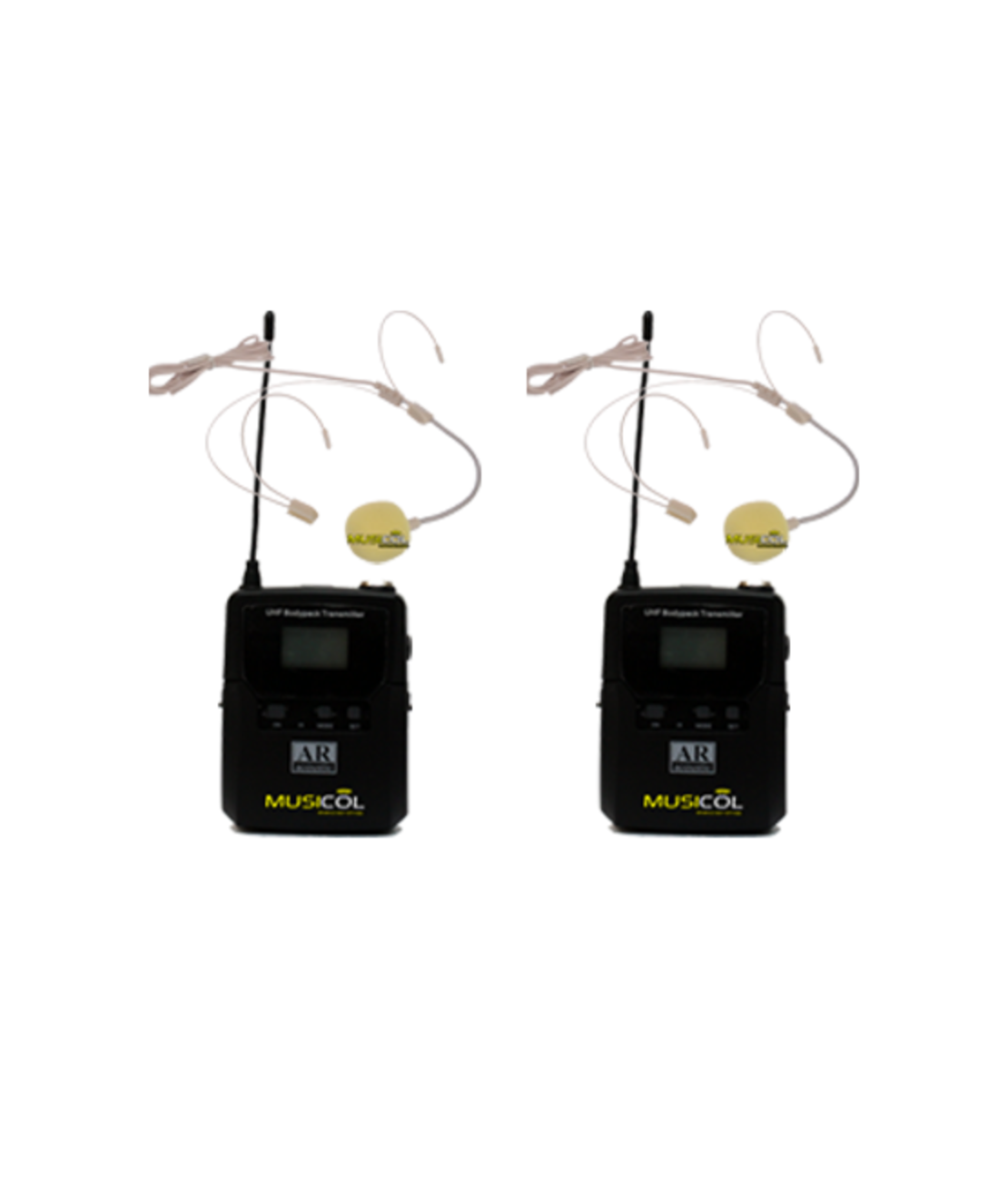 מיקרופון אלחוטי משדר כיס כפול 128 תדרים SX250M תוצרת AR ACOUSTIC