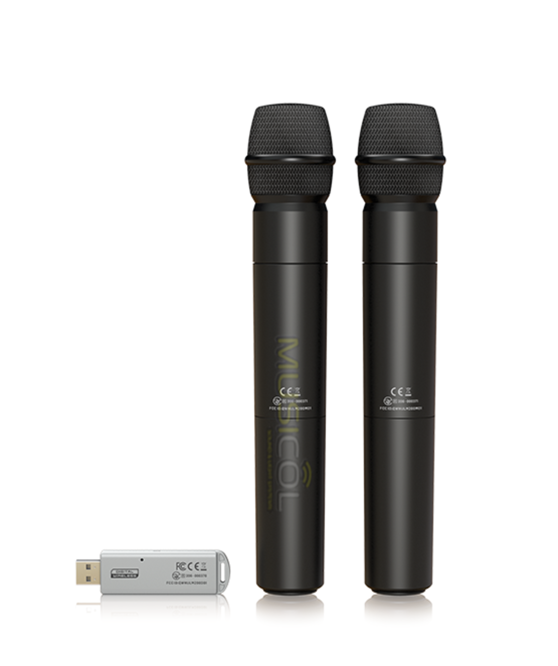סט 2 מיקרופונים אלחוטיים ידניים ULM202USB תוצרת BEHRINGER