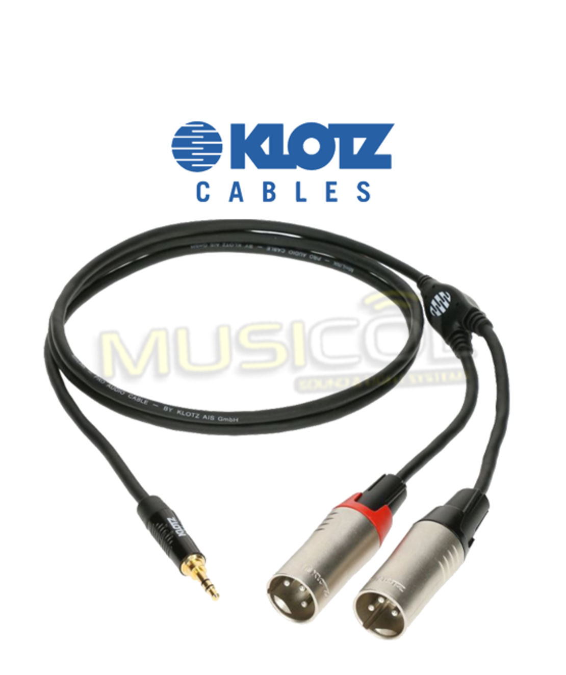 כבל XLR-PL3.5 באורך 3 מטר KLOTZ KY9-300
