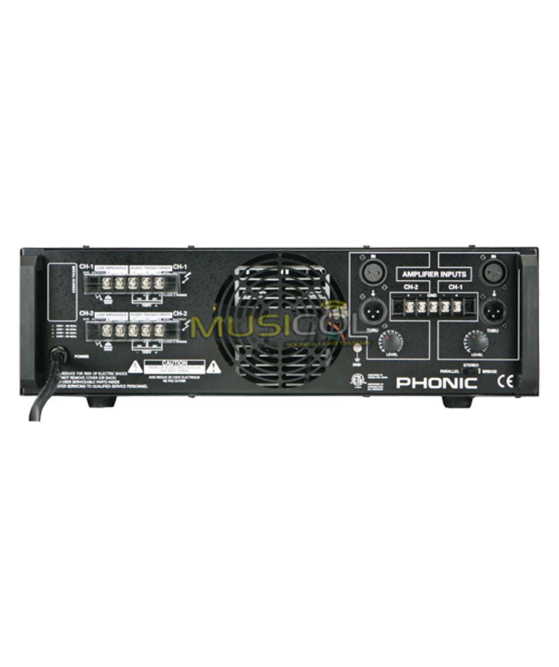 מגבר הספק 2X400W עם שנאי קו PHONIC ICON700
