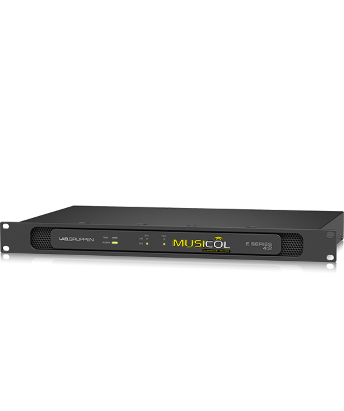 מגבר להתקנות 2X200W, שנאי קו LAB-GRUPPEN E4:2