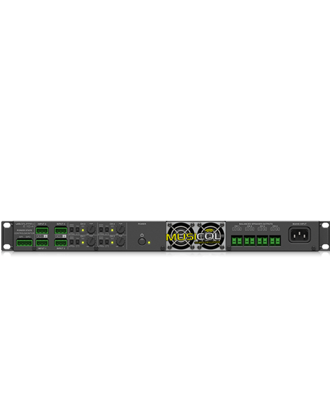 מגבר להתקנות 4X250W, שנאי קו LAB-GRUPPEN E 10:4