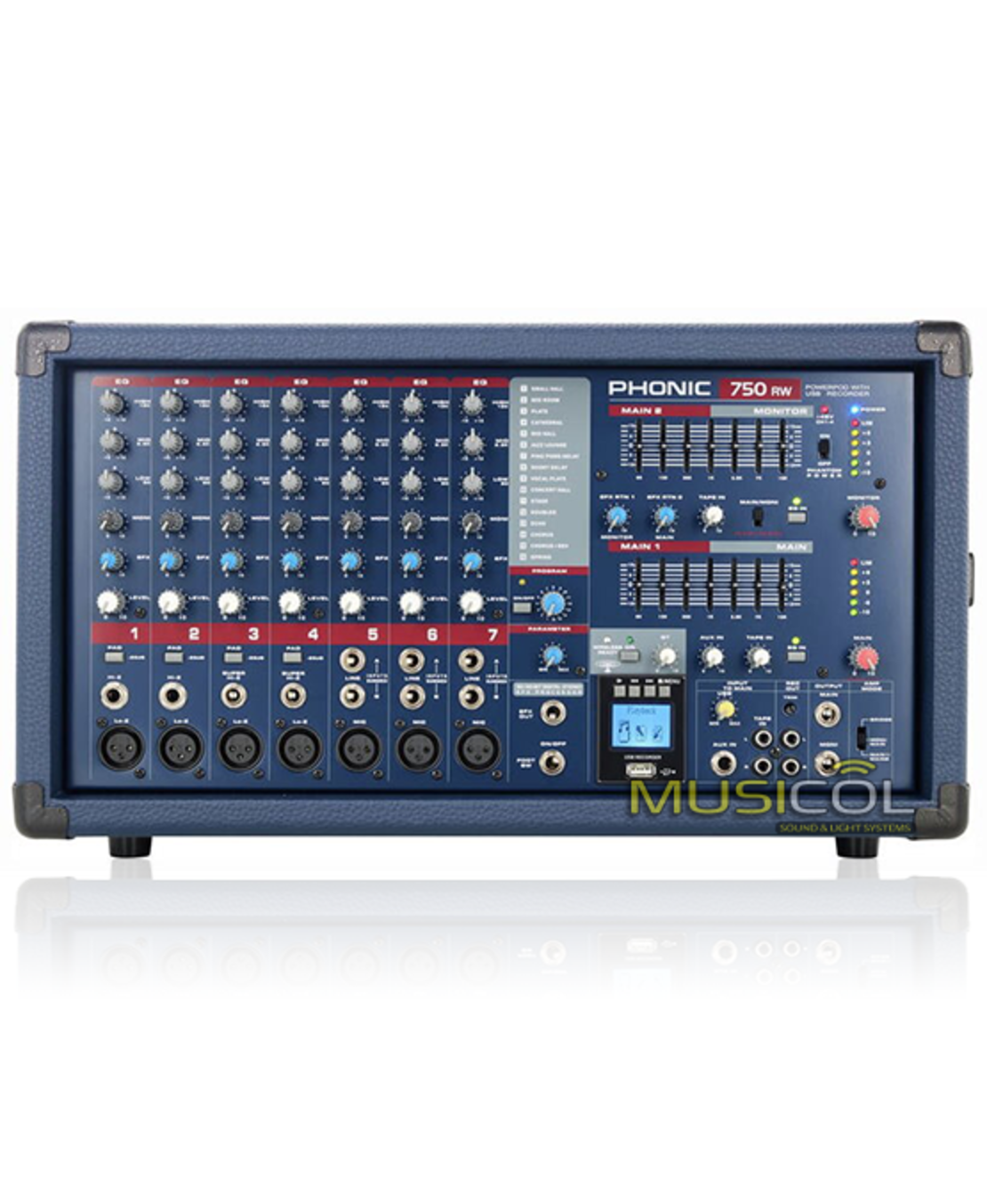 מיקסר מגבר PHOIC POWERPOD 750RW