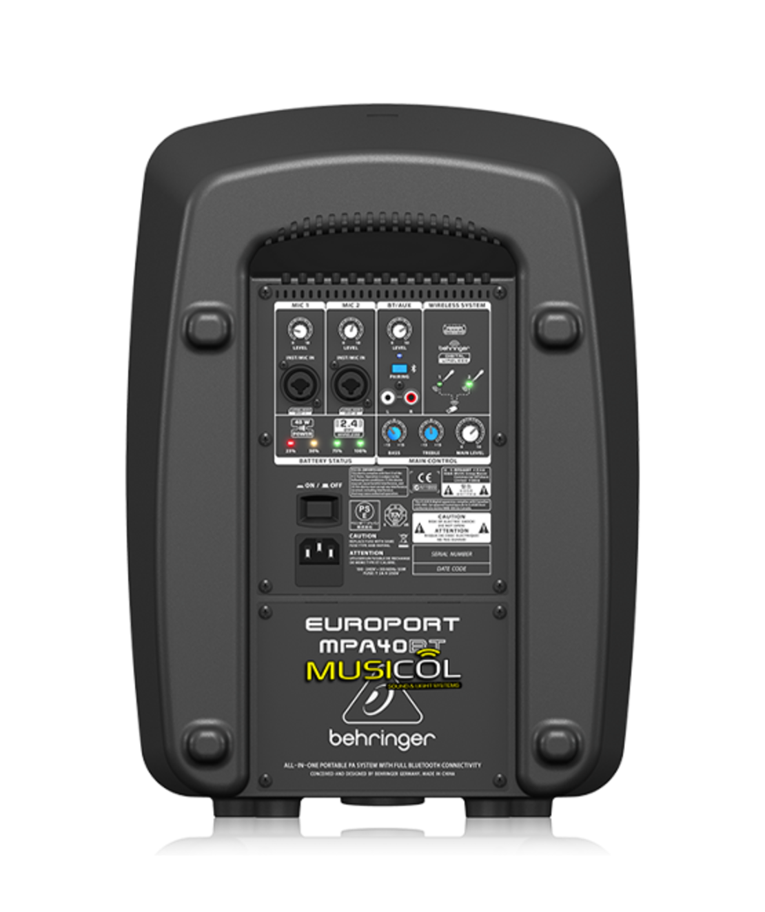 בידורית נטענת BEHRINGER MPA40BT