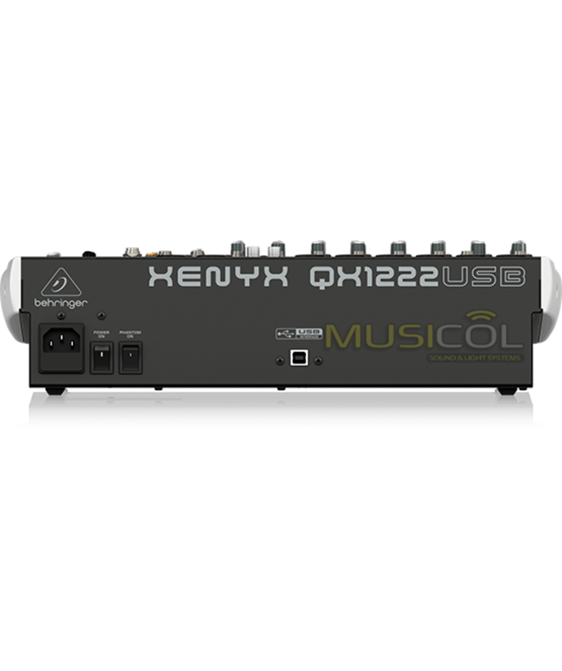 מיקסר 14 כניסות כרטיס קול ואפקט לשירה QX1222USB