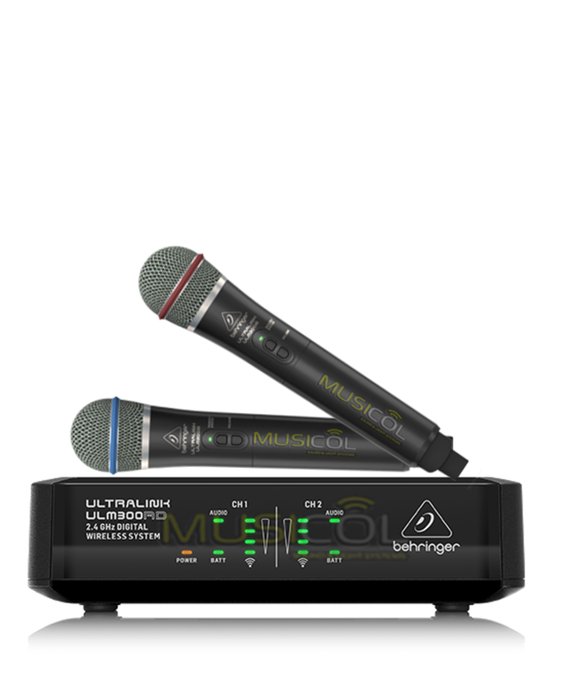 זוג מיקרופונים אלחוטיים ידניים ULM302MIC תוצרת BEHRINGER