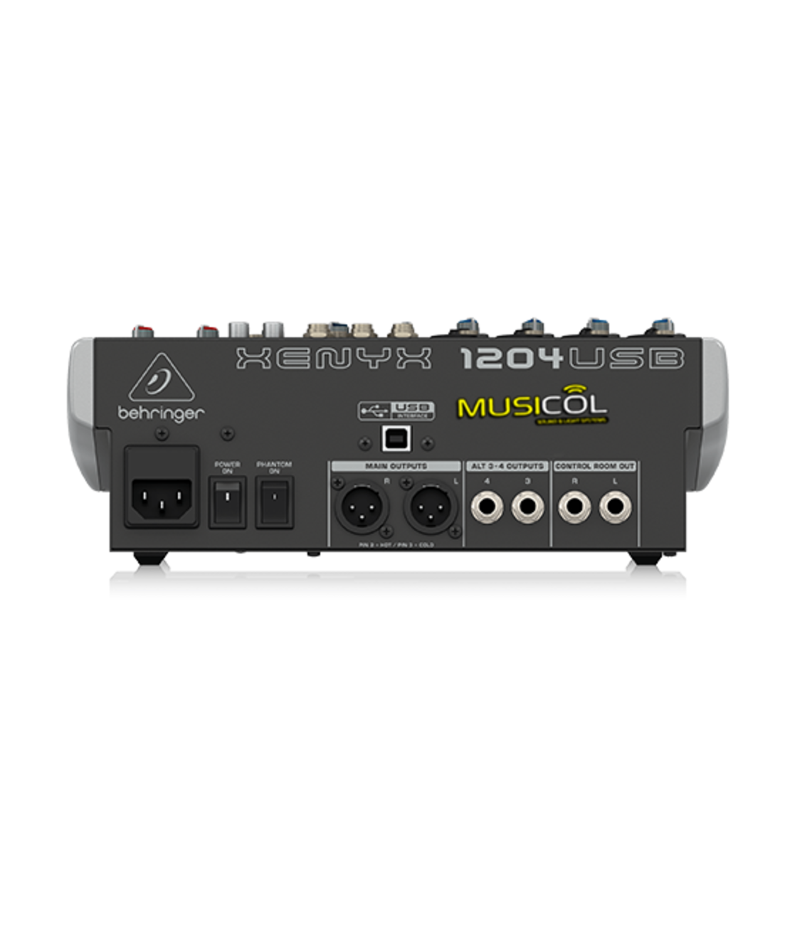 מיקסר 8 כניסות עם כרטיס קול XENYX 1204USB