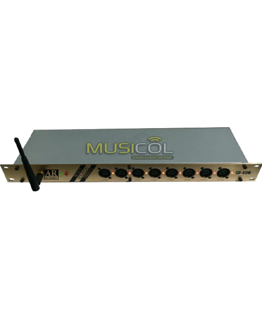 מפצל / מגבר 8 ערוצים אלחוטי GP-8DW DMX