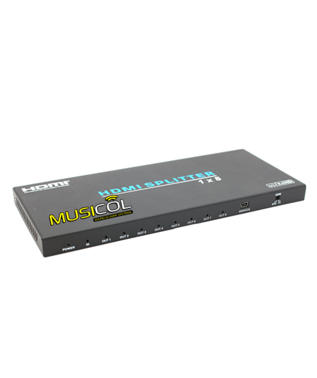 מפצל 1:8 של HDMI 2.0 עם EDID, 18G 4:4:4