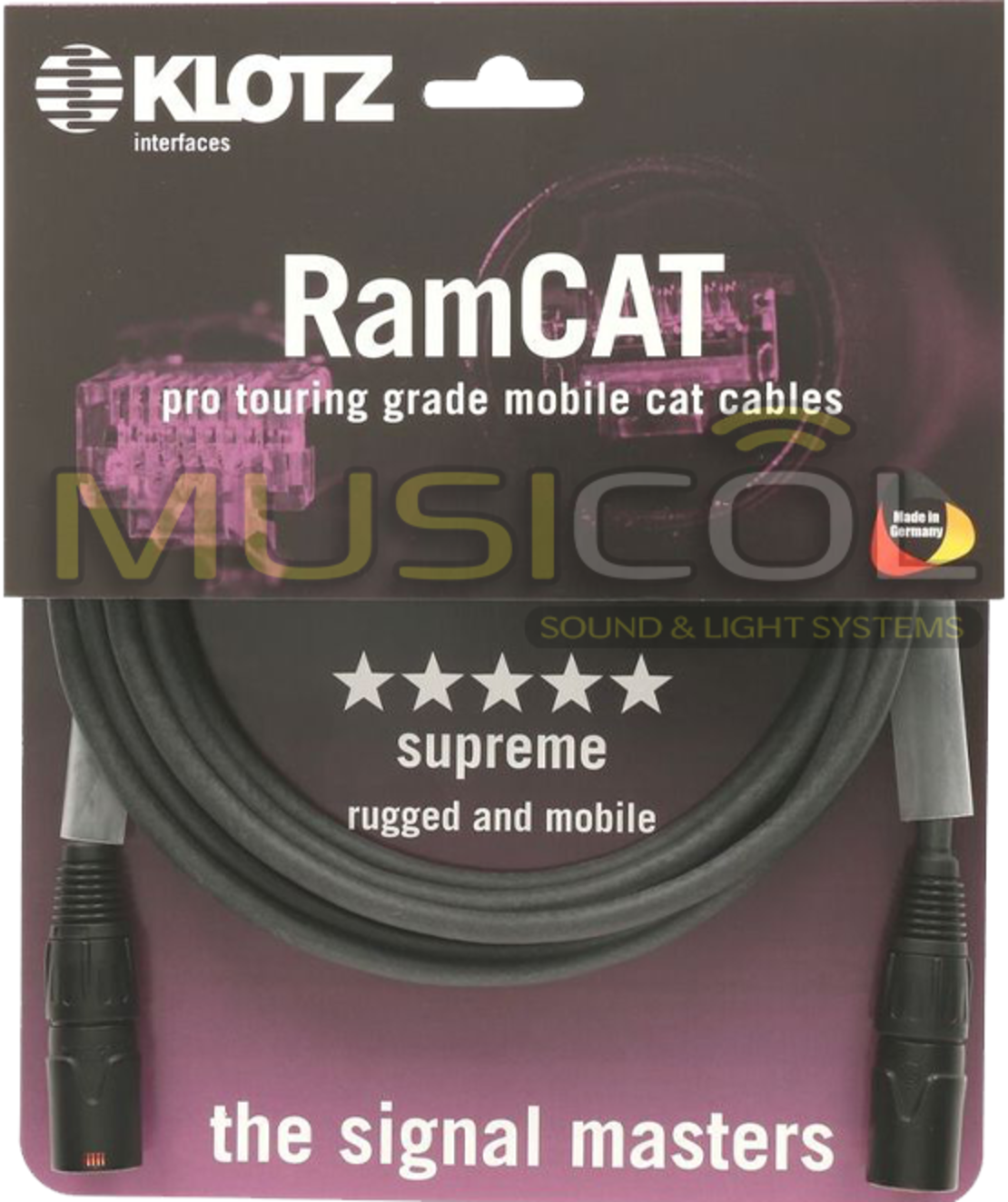 כבל רשת מקצועי 1.5 מטר KLOTZ RC5EE015B