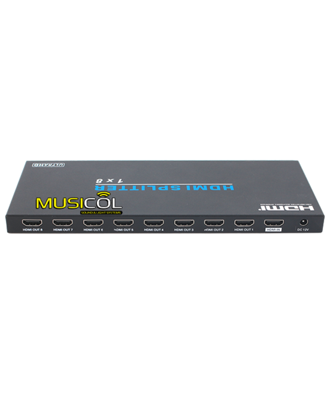 מפצל 1:8 של HDMI 2.0 עם EDID, 18G 4:4:4