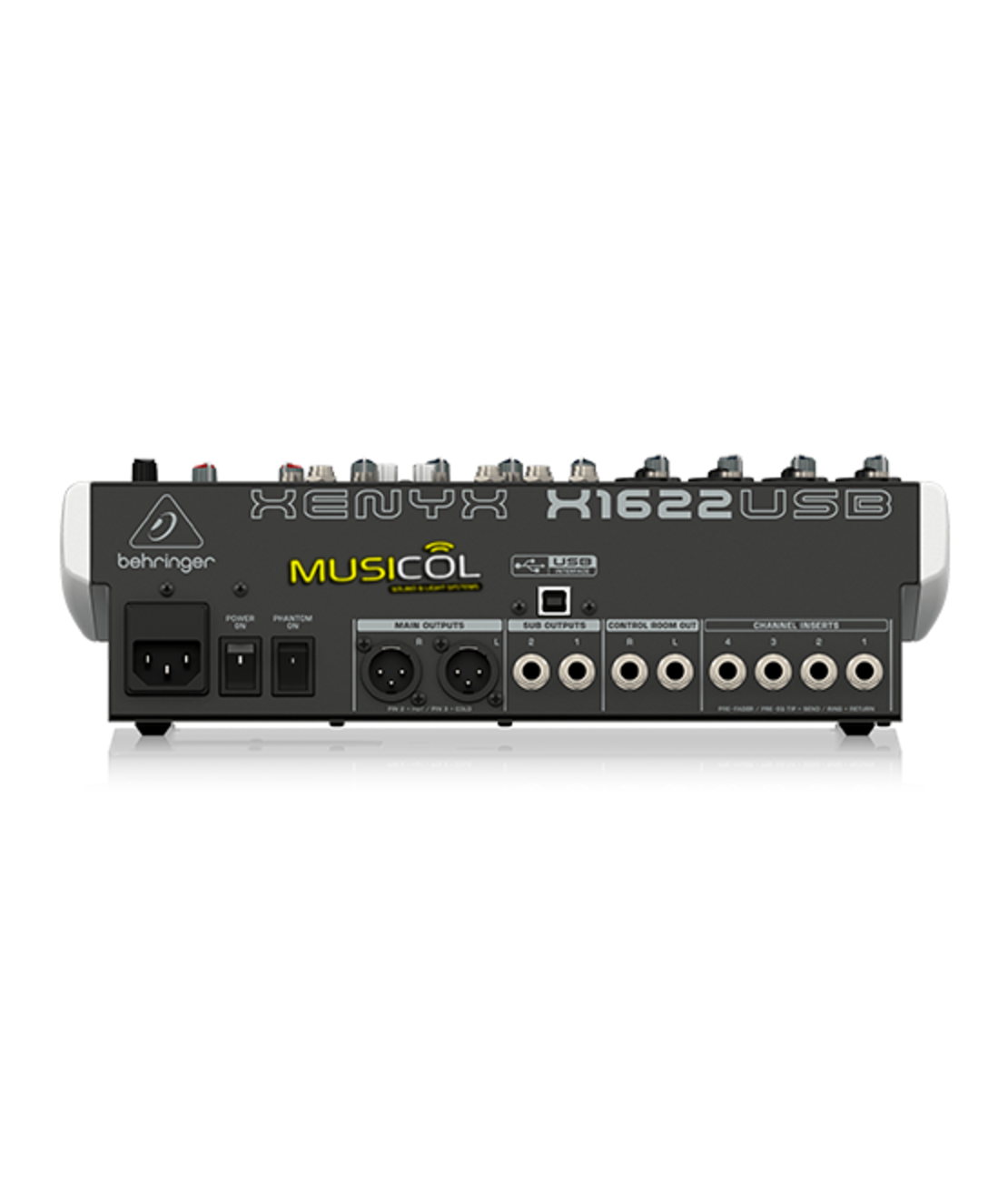 מיקסר 12 כניסות כרטיס קול אפקט לשירה XENYX X1622USB