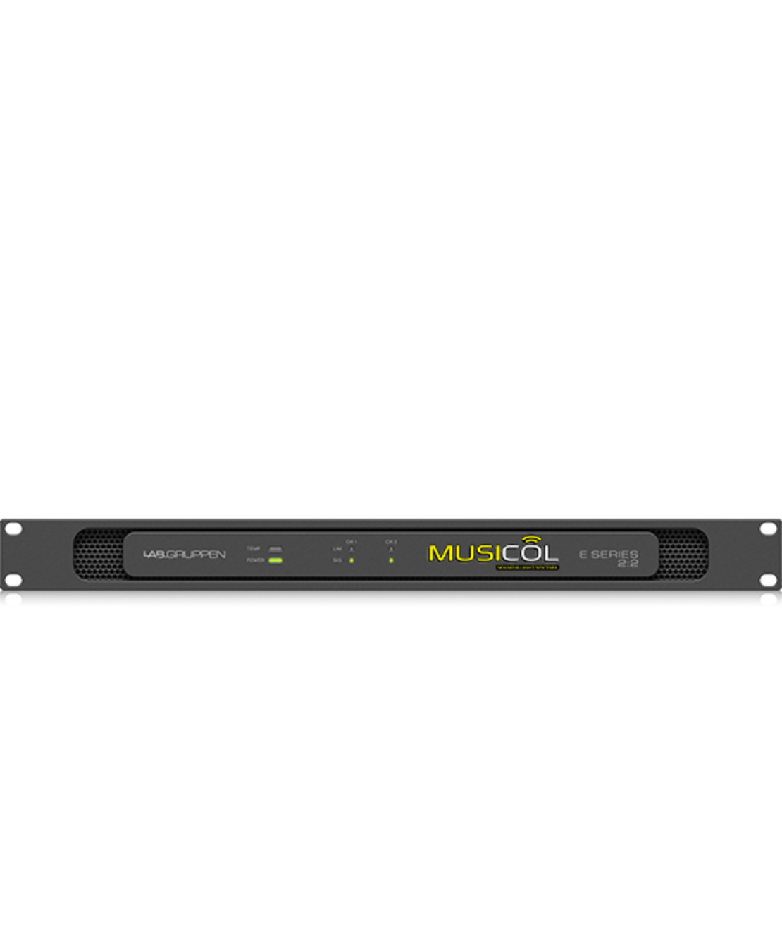מגבר להתקנות 2X100W, שנאי קו LAB-GRUPPEN E2:2