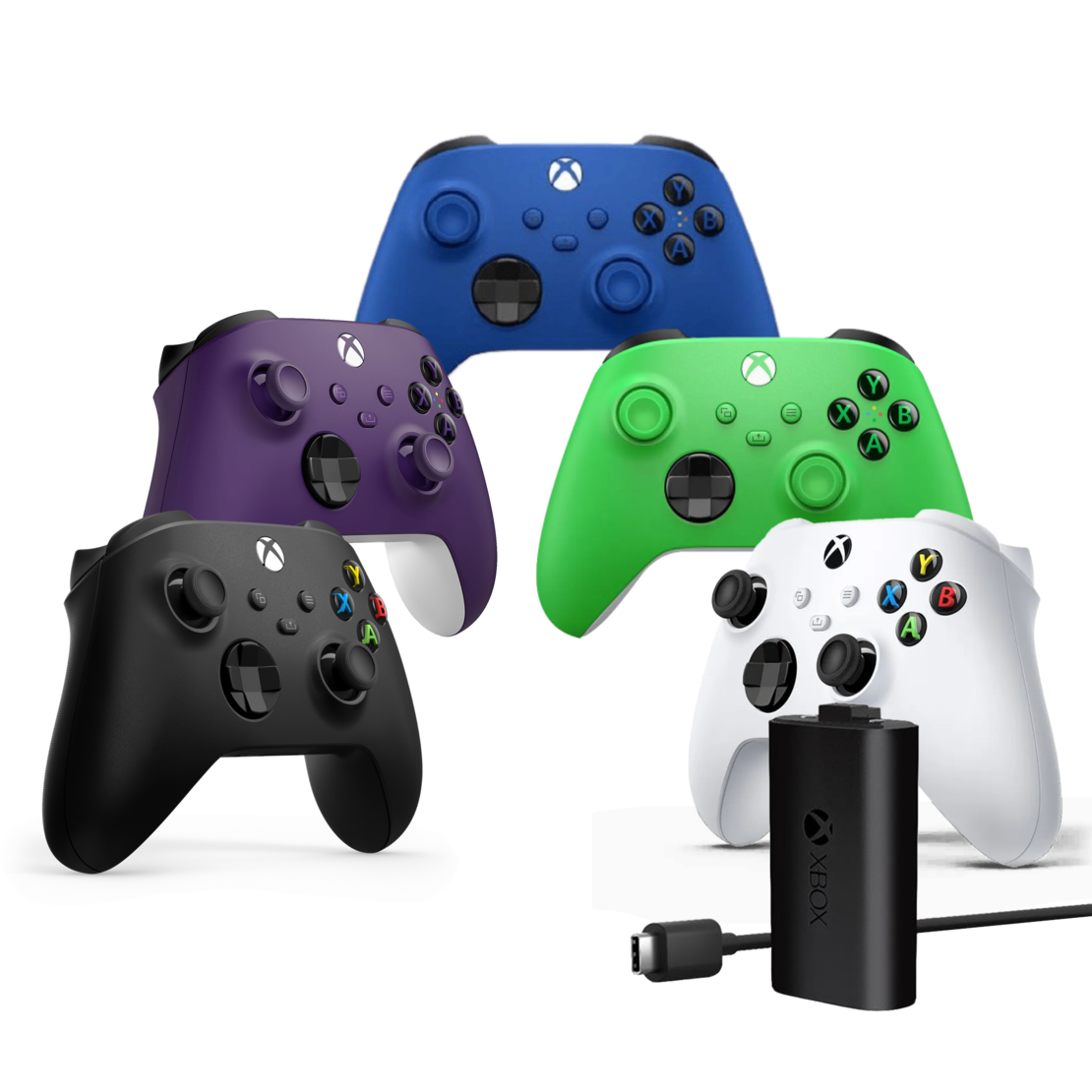 באנדל 5 בקרים בצבעים נבחרים Xbox BF 2025 + ערכת טעינה USB-C רשמית