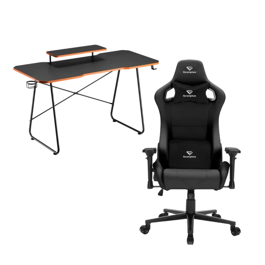 חבילת גיימינג SCORPIUS DeluxePro + שולחן GMD10-1D מבית LUMI