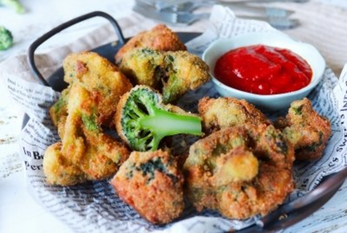 ברוקולי בציפוי פריך מגש 1 ק