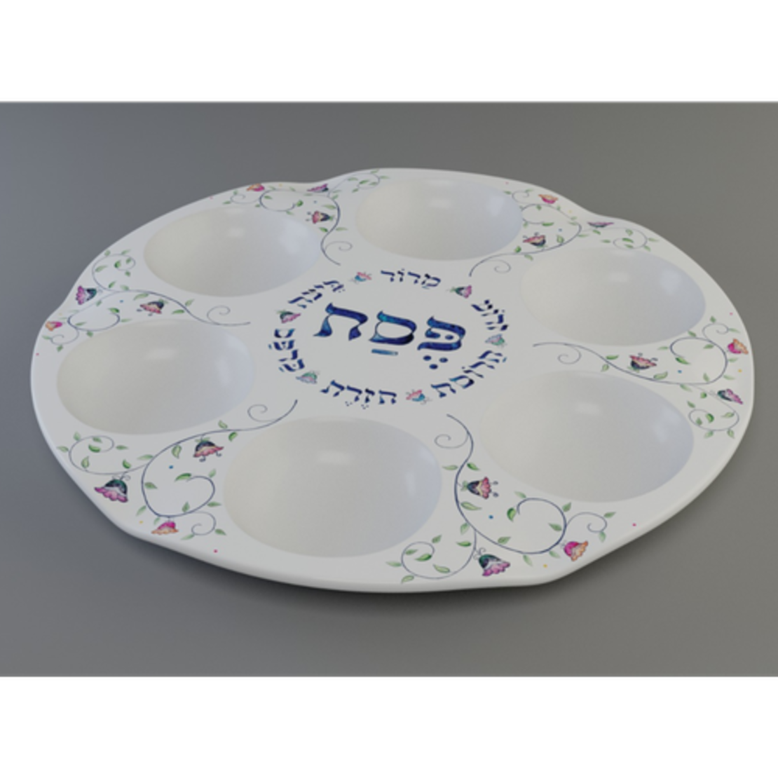 צלחת פסח דגם אביב