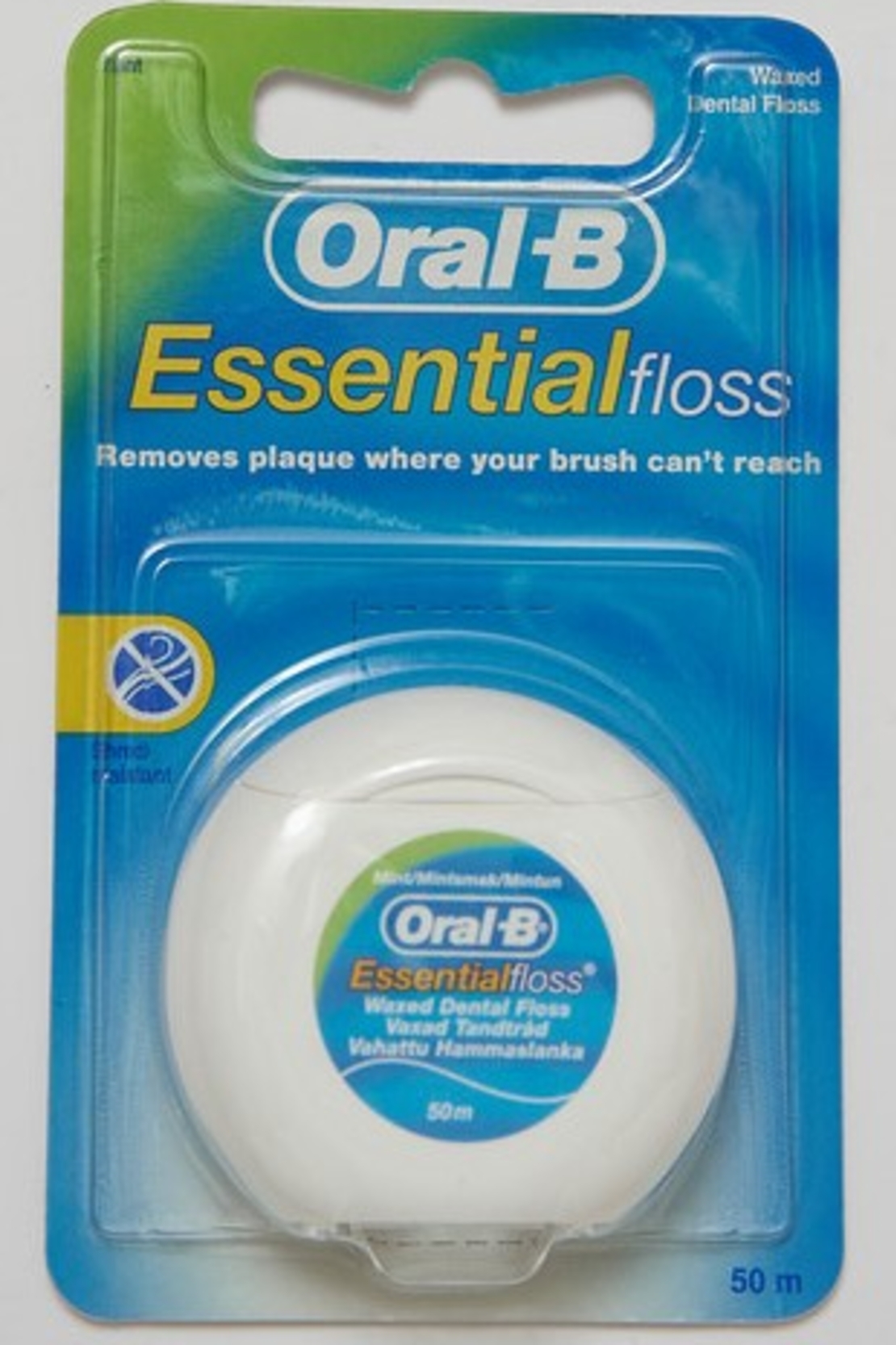 חוט דנטלי מנטה עם שעווה אורל בי - Oral B