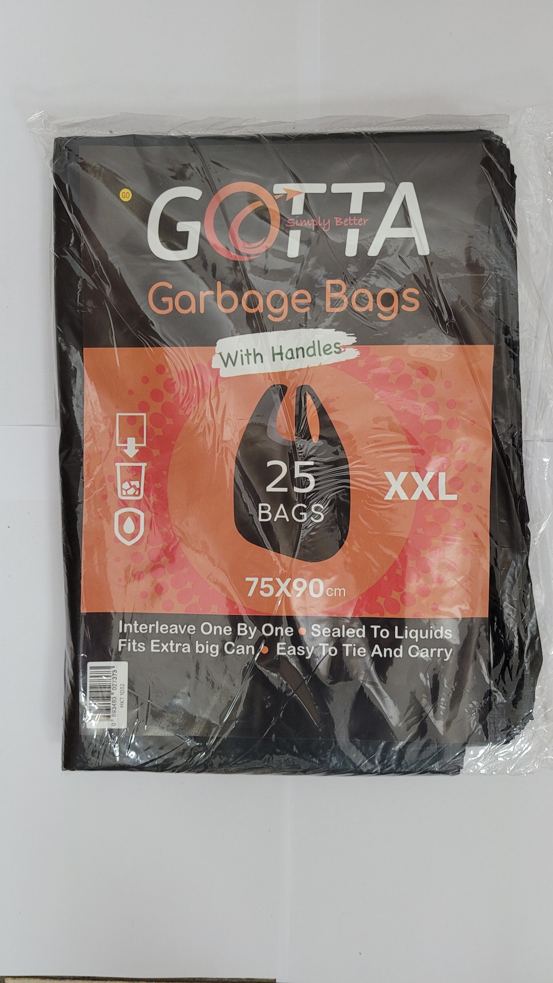 שקיות אשפה עם ידיות GOTTA 75/90 XXL