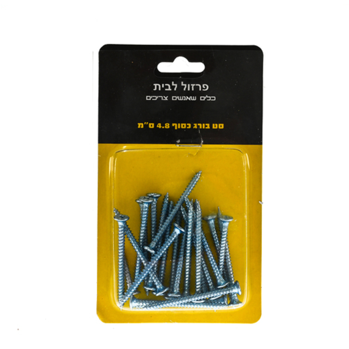 סט ברגים כסוף 4.8 ס