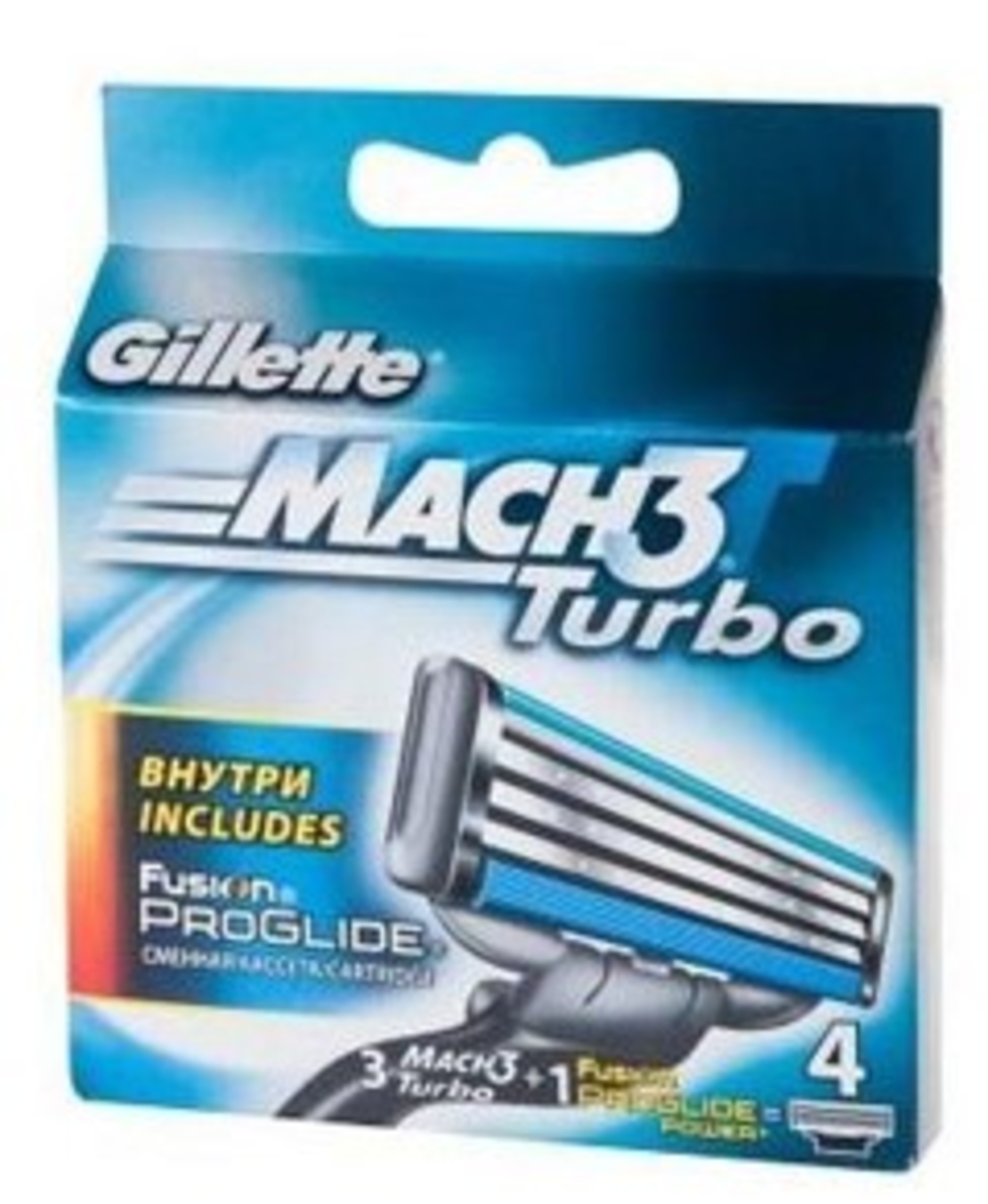סכיני גילוח ג'ילט מאך 3 טורבו - Gillette