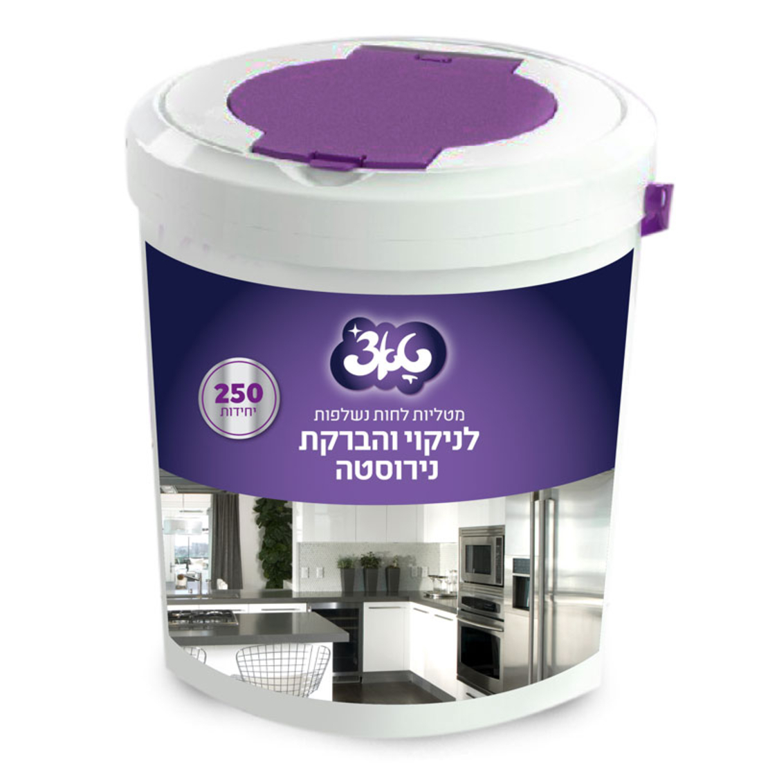 מטליות לחות ונשלפות לניקוי והברקת נירוסטה טאצ'