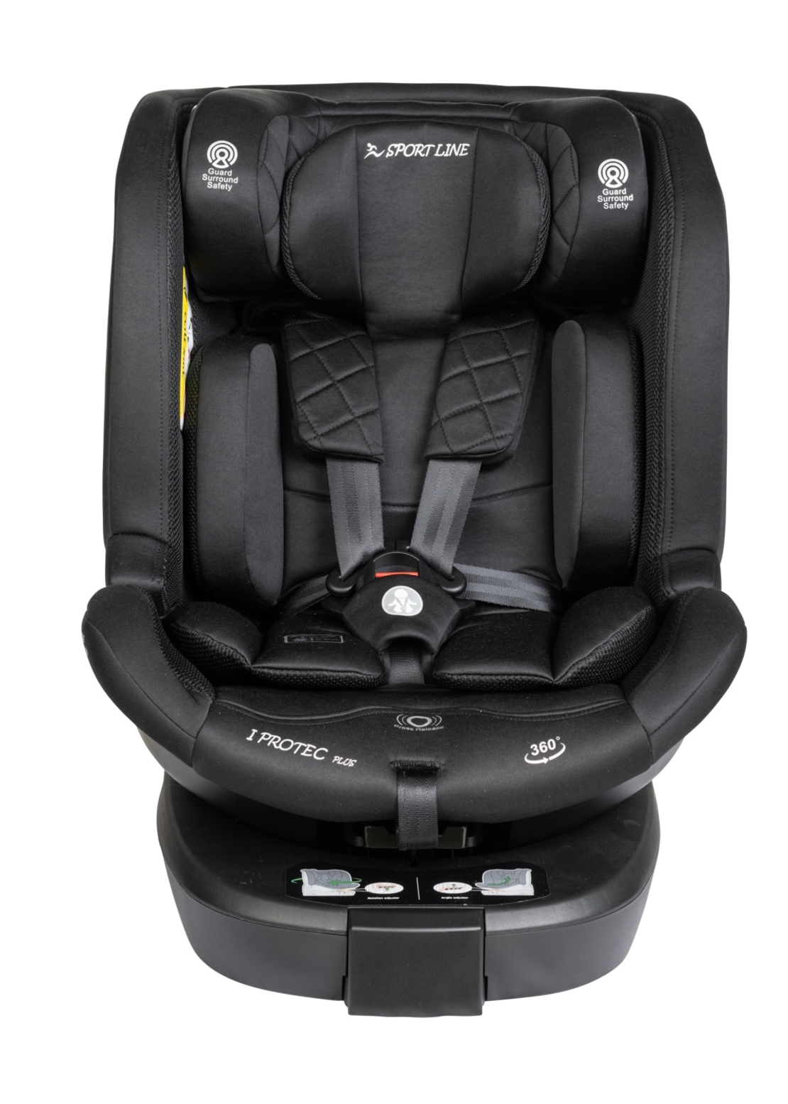 כסא בטיחות SPORT LINE  עם רגלית ומסתובב 360 מעלות - I-Protec Plus