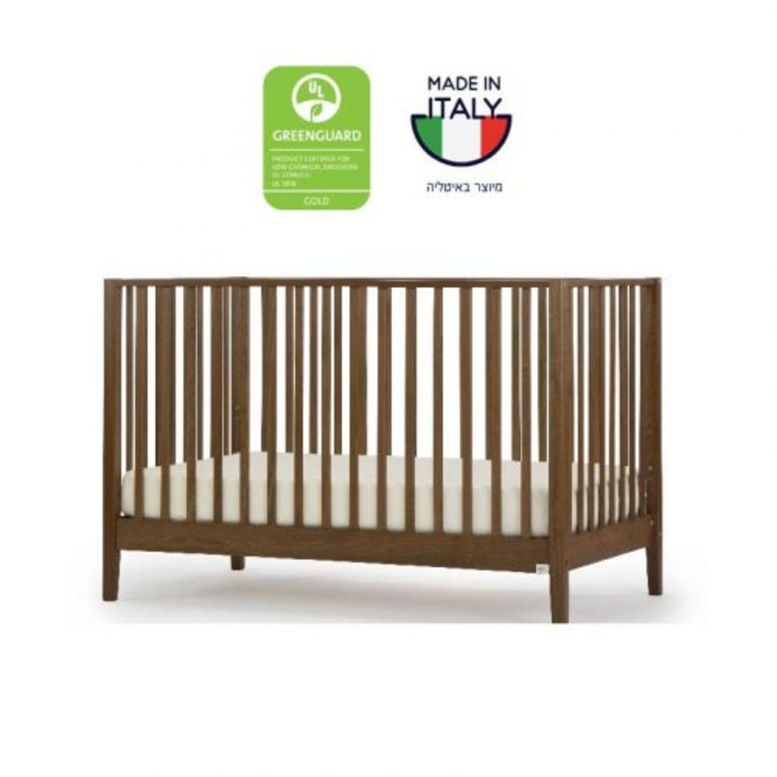 מיטת תינוק להלה אגוז - סגל בייבי