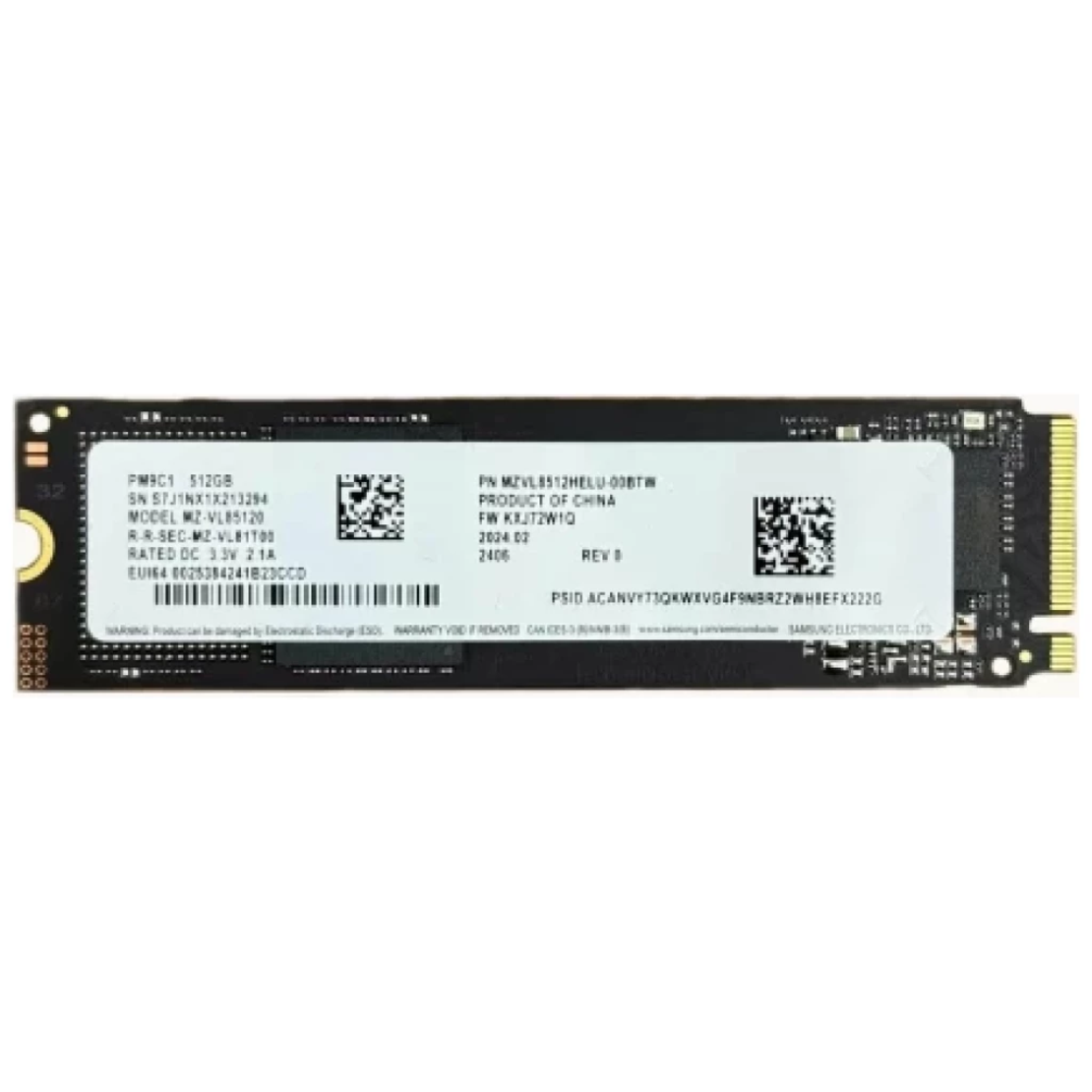 כונן Samsung PM9C1 256GB M.2 NVMe PCIe 4.0 x4 SSD