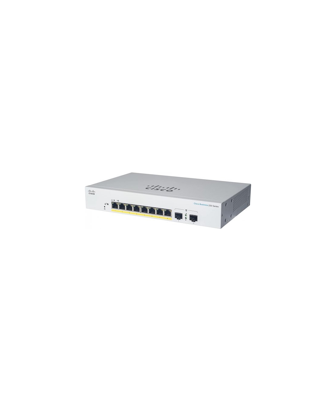 מתג Cisco Business 8-Port + 2-Port Gigabit SFP CBS220-8T-E-2G-EU