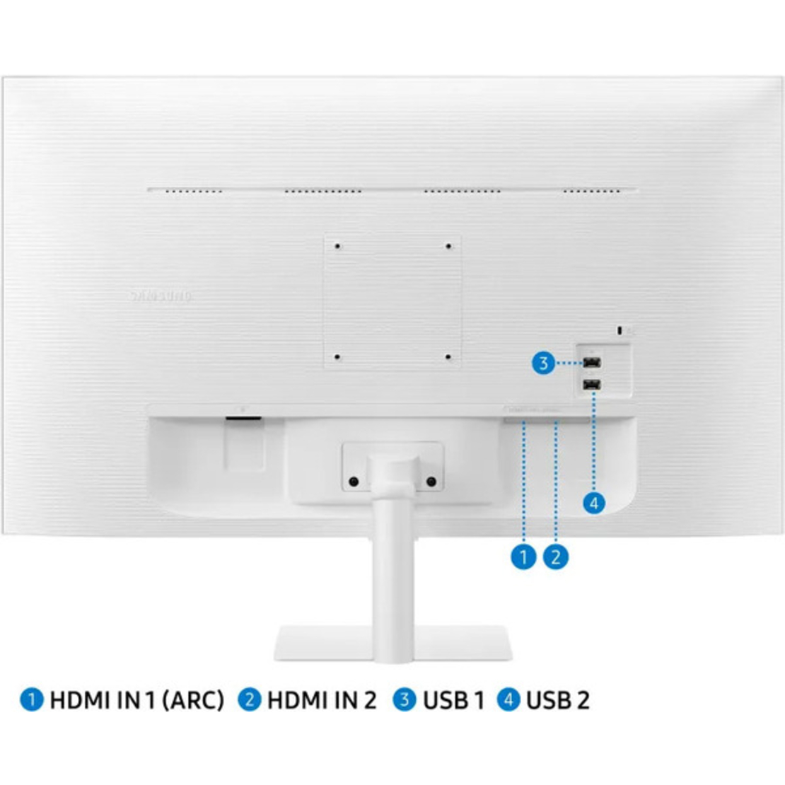 מסך מחשב Samsung Smart MonitorS32DM501EM D5 SMART (WIFI & BT)Full HD סמסונג