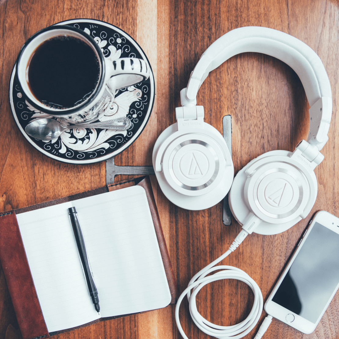 אוזניות ‏חוטיות Audio Technica ATH-M50X White אודיו טכניקה