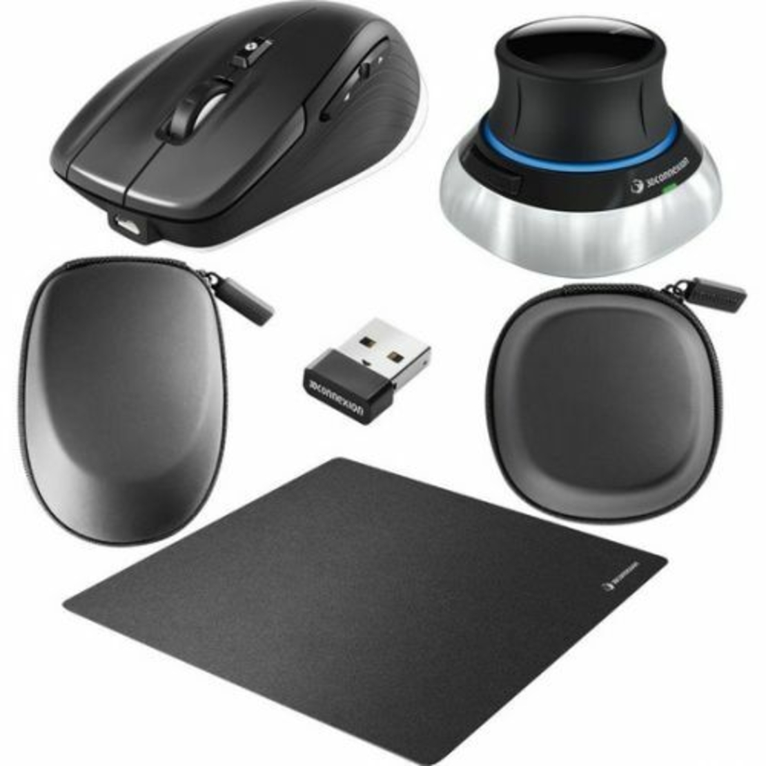 עכבר אלחוטי עם נרתיק ודונגל אוניברסלי SpaceMouse Wireless Kit 2
