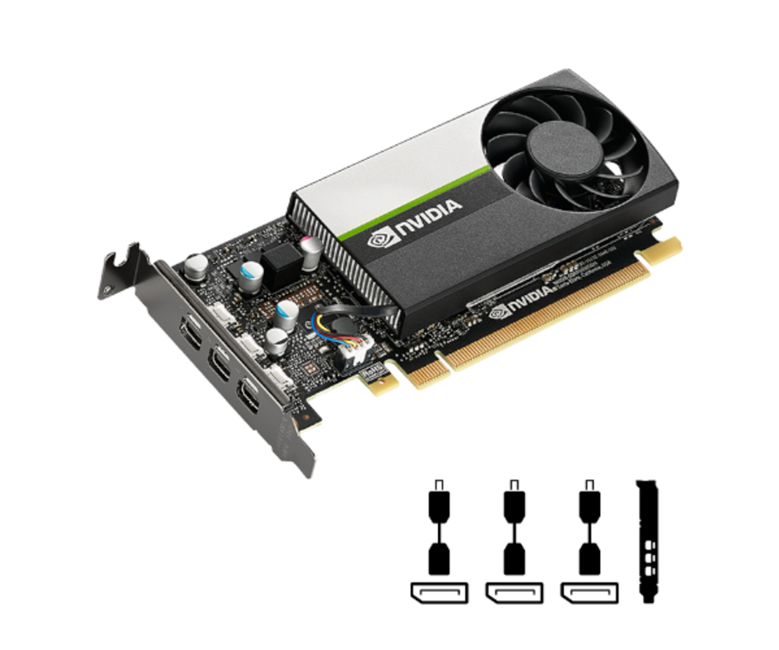 כרטיס מסך לתוכנות גרפיות PNY Quadro T400 2GB GDDR6 Mini DPx3 OEM