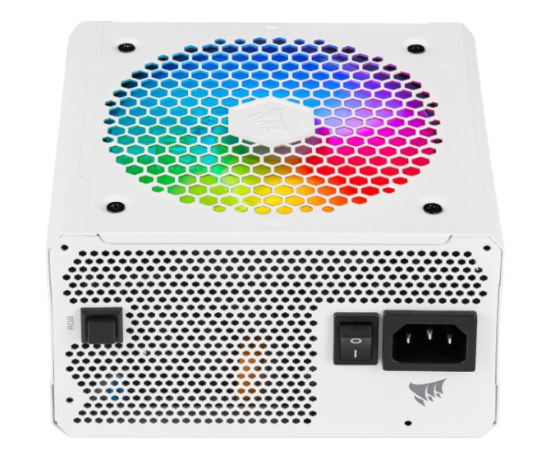ספק כח לבן CORSAIR CX Series RGB White 650 Watt 80 Plus BRONZE