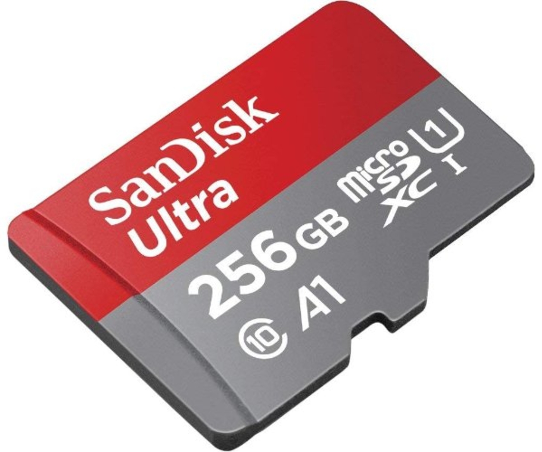 כרטיס זיכרון SanDisk 256GB microSD SDHC UHS